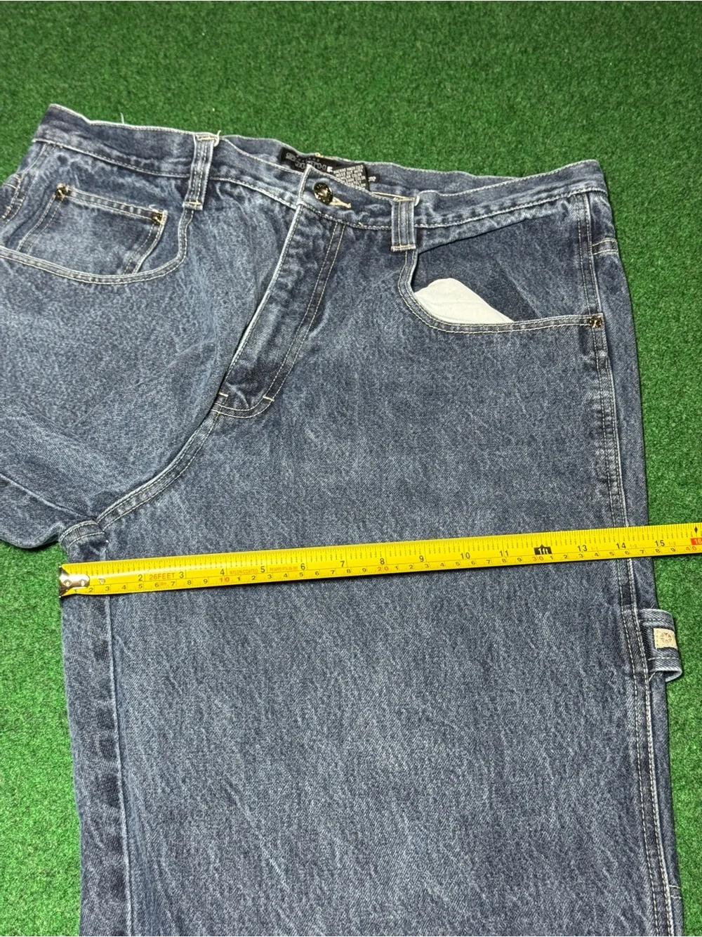 Vintage 90s Y2K Southpole Baggy Carpenter Jeans, Ghetto Hip Hop Pants 38x30